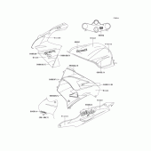 Схема вузла: Decals(green/violet)(zx900-e1h) для Kawasaki ZX900 Ninja ZX-9R