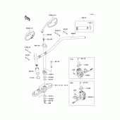 Схема вузла: Кермо & Пульт управління кермовим для Kawasaki VN1700 VN1700 Classic Tourer ABS
