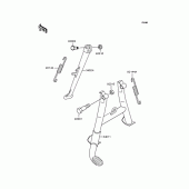 Схема вузла: Підставка для Kawasaki ZR1100 Zephyr 1100