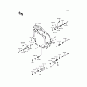 Схема вузла: Кріплення двигуна для Kawasaki ZG1200 Voyager XII