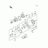 Схема узла: Масляный насос & Масляный фильтр для Kawasaki KLX250 KLX250ES