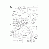 Схема вузла: Повітряний фільтр(1/2) для Kawasaki ZX750 Ninja ZX-7