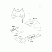 Схема вузла: Decals(ppblack/gray)(zx600-e9) для Kawasaki ZX600 Ninja ZX-6