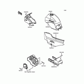 Схема вузла: Наклейки для Kawasaki ZX900 GPZ900R