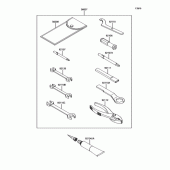 Схема узла: Набор инструментов для Kawasaki BJ250