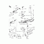 Схема вузла: Ignition switch/locks/reflectors для Kawasaki ZX636 Ninja ZX-6R