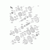 Схема вузла: Трансмісія для Kawasaki ZX600 Ninja ZX-6R