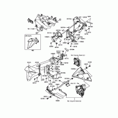Схема вузла: Нижній обтічник для Kawasaki ZR800 Z800