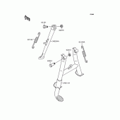 Схема вузла: Підставка для Kawasaki ZR1100 Zephyr 1100