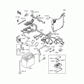 Схема узла: Электрооборудование для Kawasaki ZX750 Ninja ZX-7RR