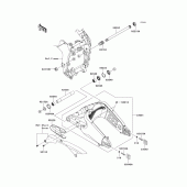 Схема узла: Задний рычаг (Маятник) для Kawasaki ZX636 Ninja ZX-6R ABS