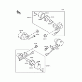 Схема вузла: Поворотники для Kawasaki KLX250 D-Tracker