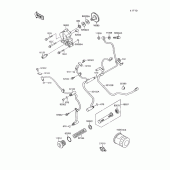 Схема вузла: Масляний насос & Масляний фільтр для Kawasaki VN1500 Vulcan 88