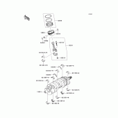 Схема вузла: Коленвал/поршень для Kawasaki ZX636 Ninja ZX-6R