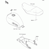 Схема вузла: Інформаційні наклейки для Kawasaki EJ800 W800