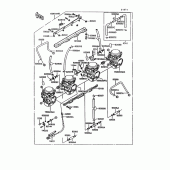 Схема вузла: Карбюратор(1/2) для Kawasaki ZG1000 Concours