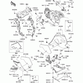 Схема вузла: Cowling lowers(1/2) для Kawasaki ZX1400 ZZR1400 ABS