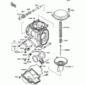 Схема узла: Карбюратор parts(1/2) для Kawasaki ZX750 ZXR750