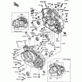 Схема вузла: Картер двигуна (1/2) для Kawasaki VN1500 VN-15 SE