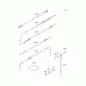 Схема узла: Тросики для Kawasaki KLE250 Anhelo
