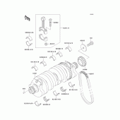 Схема вузла: Колінчастий вал для Kawasaki ZG1000 Concours