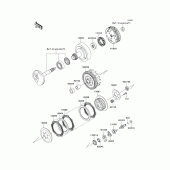 Схема вузла: Зчеплення для Kawasaki KLX110 KLX110