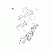 Схема вузла: Front Fender(S) для Kawasaki EX300 Ninja 300