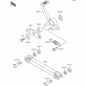 Схема вузла: Лапка гальма для Kawasaki ZR550 Zephyr
