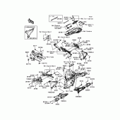 Схема узла: Крепление двигателя для Kawasaki ZR800 Z800 ABS