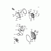 Схема вузла: Engine Cover(s) для Kawasaki ZG1400 Concours 14 ABS