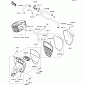 Схема узла: Воздушный фильтр для Kawasaki VN900 VN900 Classic