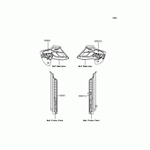 Схема узла: Наклейки (KLX250-H1) для Kawasaki KLX250 KLX250