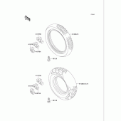 Схема узла: Шины для Kawasaki VN750 Vulcan 750