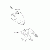 Схема узла: Информационные наклейки (ddf/def) для Kawasaki KLE650 Versys 650 ABS