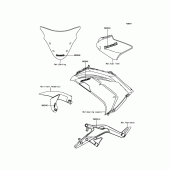 Схема вузла: Decals(Black) для Kawasaki EX650 ER-6F ABS