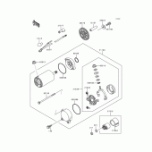 Схема вузла: Starter motor для Kawasaki ZG1200 Voyager XII