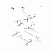 Схема вузла: Brake pedal/torque link для Kawasaki EN500 Vulcan 500 LTD