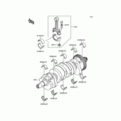 Схема вузла: Колінчастий вал для Kawasaki ZR800 Z800