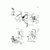 Схема вузла: Радіатор для Kawasaki ER300 Z300