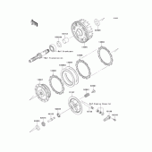 Схема вузла: Зчеплення для Kawasaki BJ250 Estrella