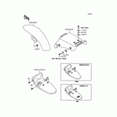 Схема вузла: Крило для Kawasaki EL250 Eliminator 250LX