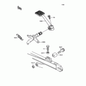 Схема вузла: Лапка гальма для Kawasaki ZX400 Z400FII