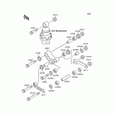 Схема вузла: Задня підвіска для Kawasaki ZR250 Balius