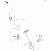 Схема вузла: Лапка гальма для Kawasaki ZR1000 Z1000