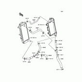 Схема вузла: Water Pipe для Kawasaki KLX450 KLX450R