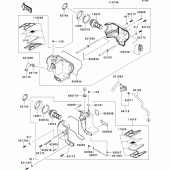 Схема вузла: Повітряний фільтр Kawasaki EJ800 W800