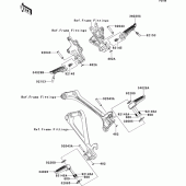Схема вузла: Підніжки для Kawasaki ZX1000 Ninja ZX-10R