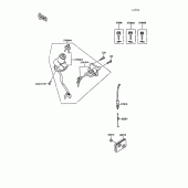 Схема узла: Ignition switch(kl250-d7) для Kawasaki KL250 KLR250