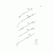 Схема вузла: Троси для Kawasaki EX500 Ninja 500R