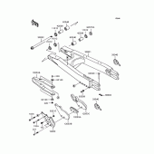 Схема вузла: Задній важіль (Маятник) для Kawasaki KLX250 D-Tracker